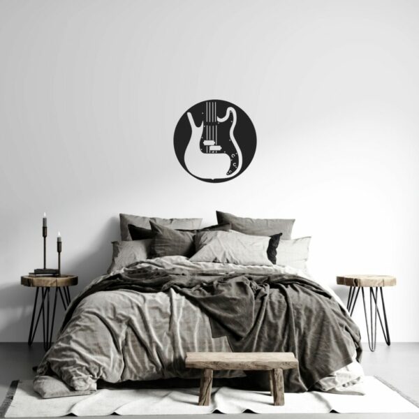décoration murale guitare en métal pour chambre