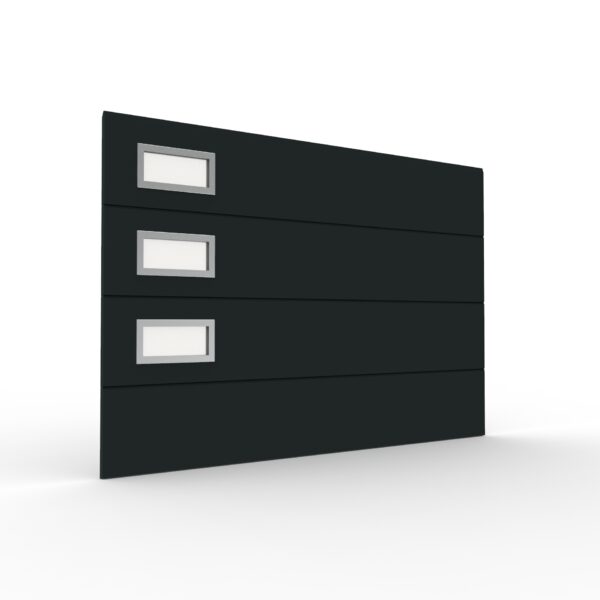 hublot alu inox rectangulaire pour porte