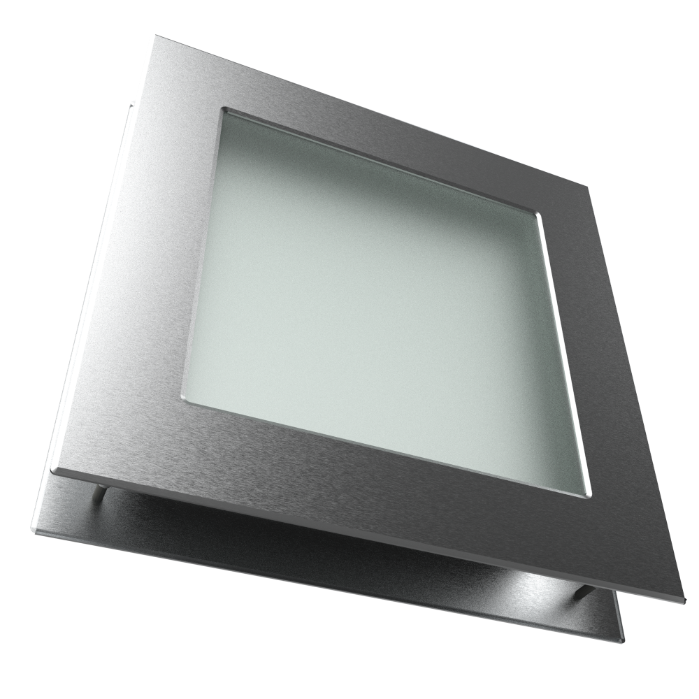 hublot carré inspiro 250x250 mm pour porte de garage sectionnelle