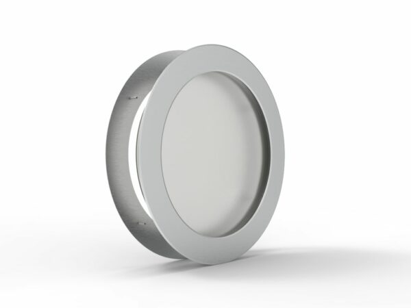 hublot de porte en alu inox