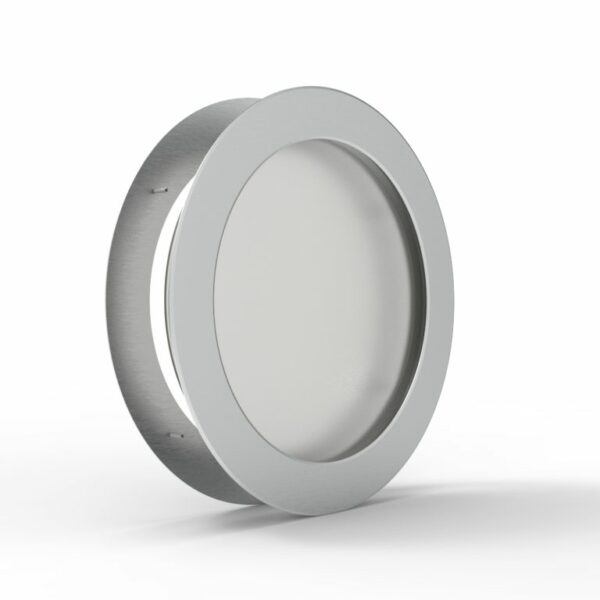 hublot de porte en alu inox