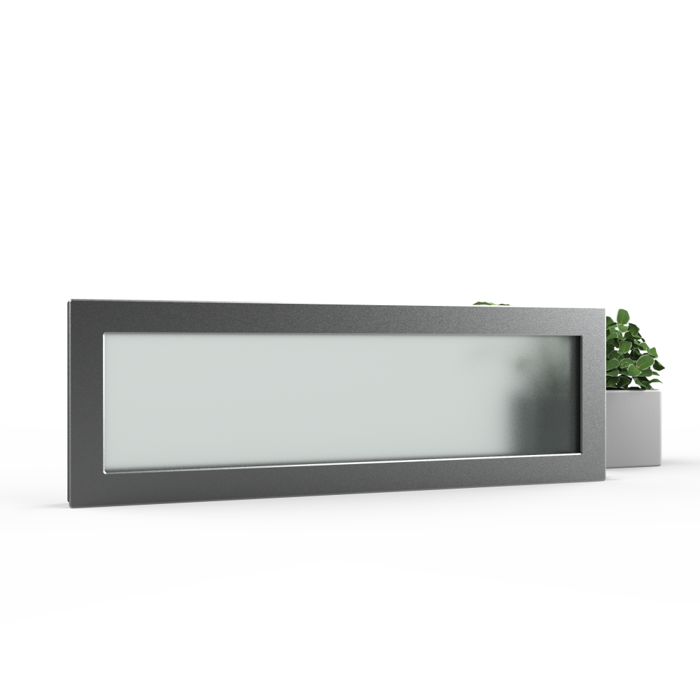 hublot vertical 250x750 mm pour porte de garage