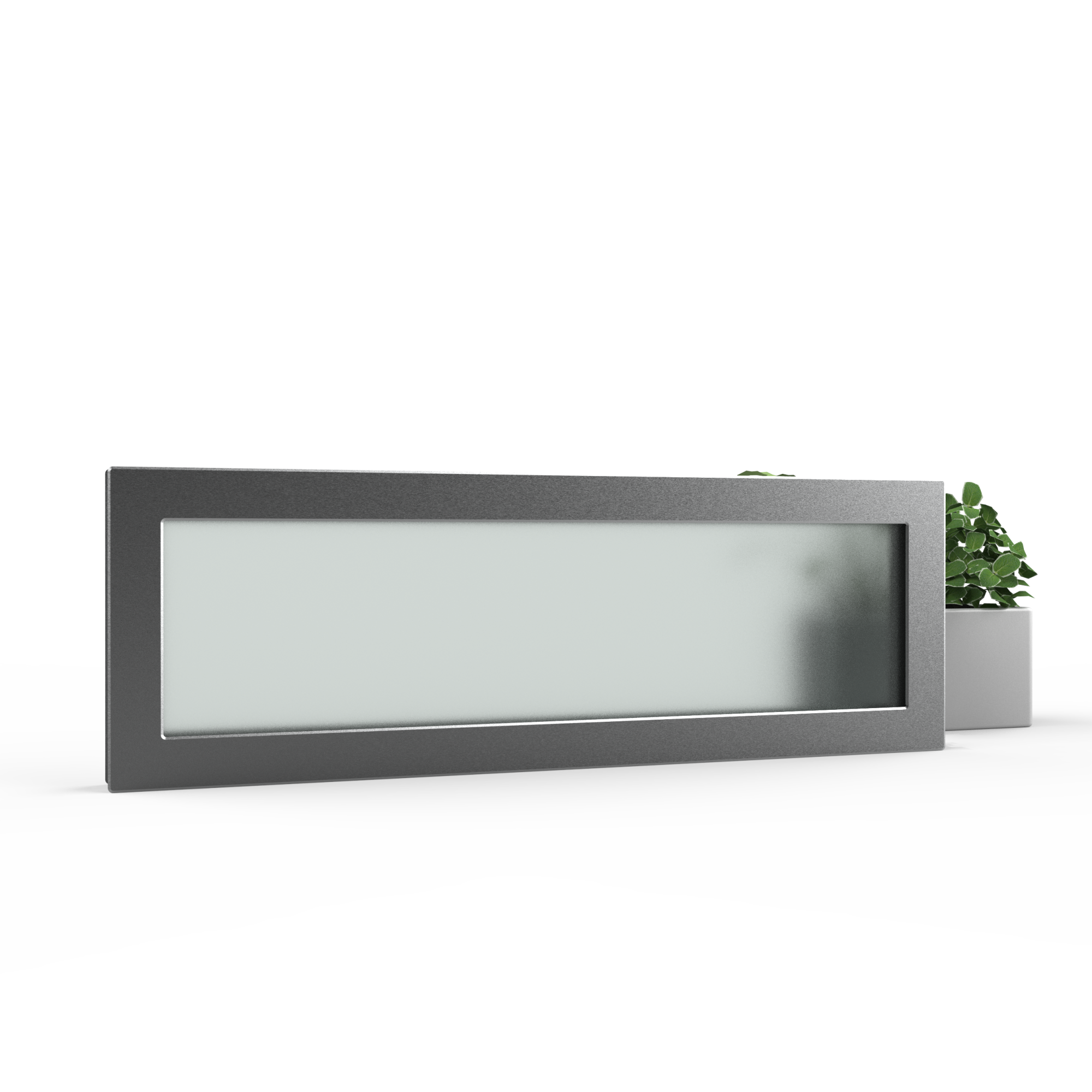 hublot vertical 250x750 mm pour porte de garage