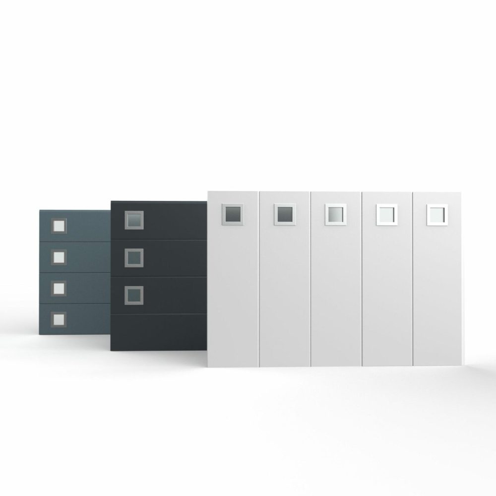 INSPIRO - Hublot carré Alu inox - 250x250mm - intérieur & extérieur