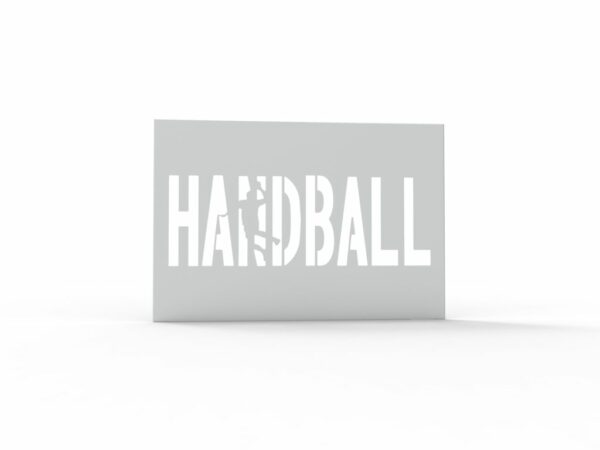 déco murale sport handball en metal