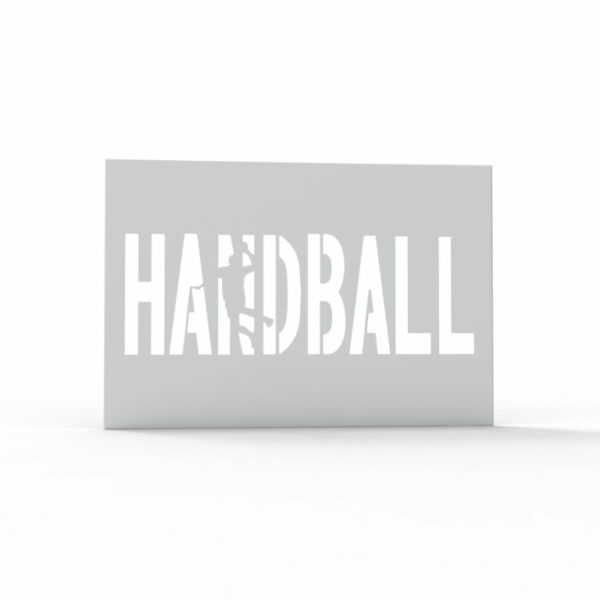 déco murale sport handball en metal