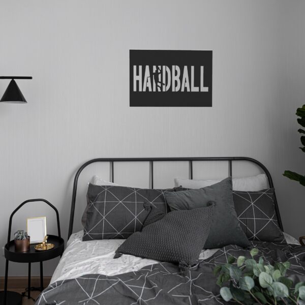 tableau handball décoration murale en métal