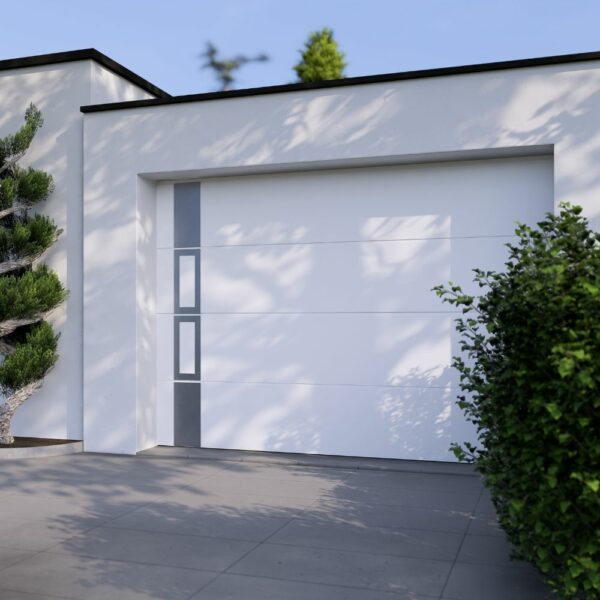 DECOR ALU INOX DOMI POUR PORTE DE GARAGE