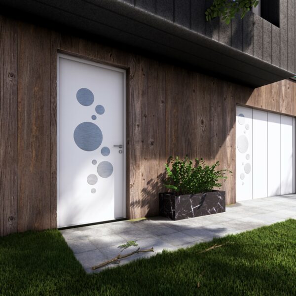 decoration aluminium porte exterieure et porte de garage