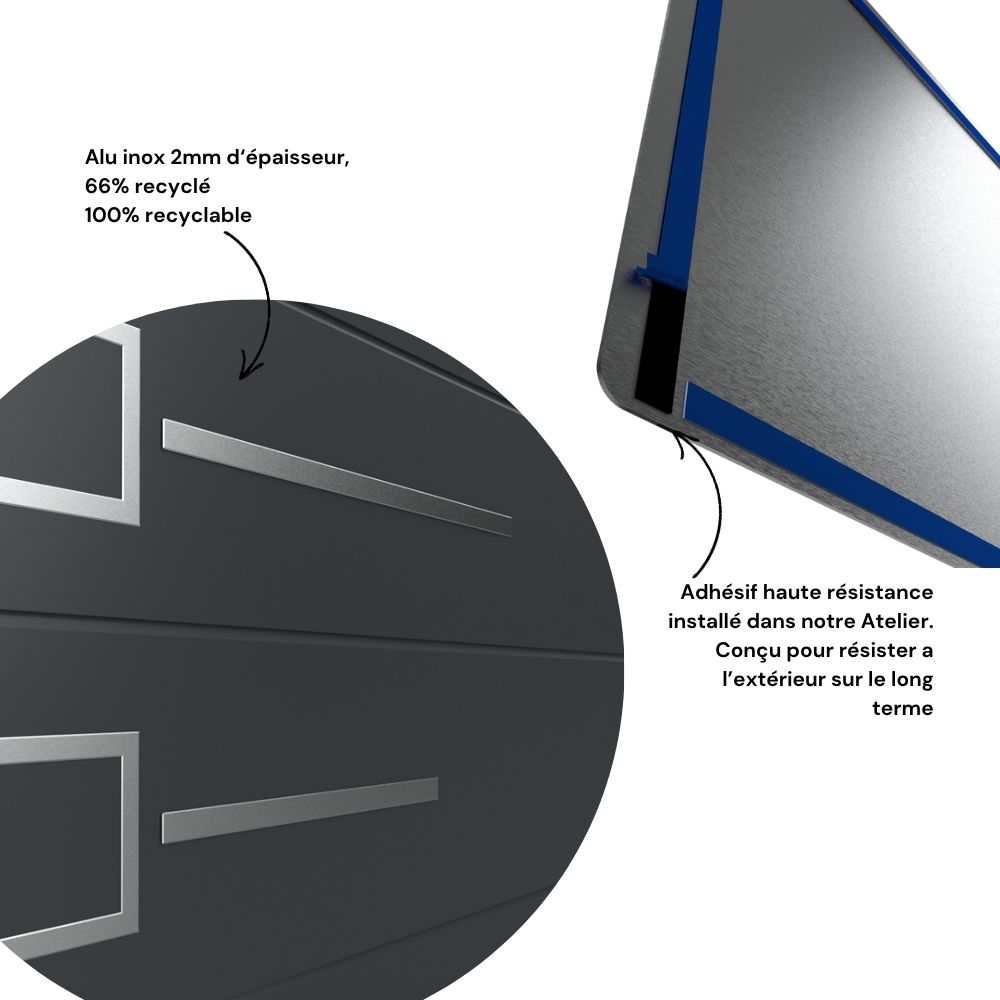 TETRA - Décor porte de garage - Alu inox – Image 4