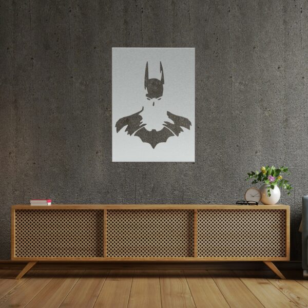 décoration murale super héros type batman en métal