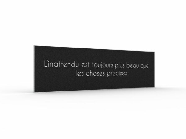 citation pour positiver décoration murale en métal