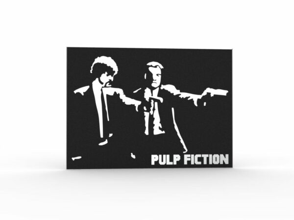 tableau film culte Pulp Fiction décoration murale en métal