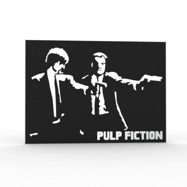 tableau film culte Pulp Fiction décoration murale en métal