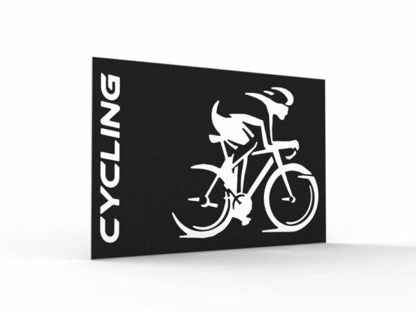 tableau cyclisme décoration murale en métal