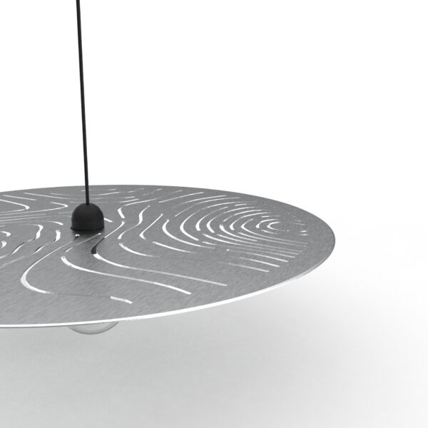 luminaire suspension plate en métal