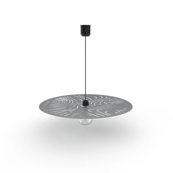 luminaire suspension plate en métal