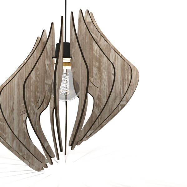 luminaire suspension en bois
