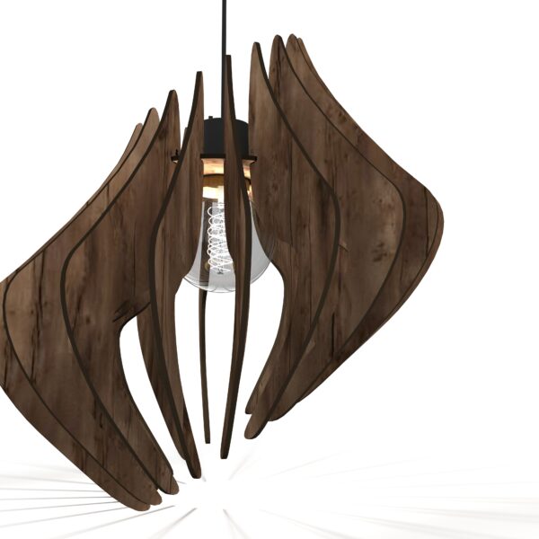 luminaire suspension en bois