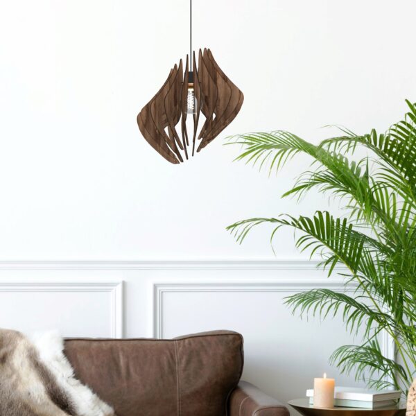 luminaire suspension en bois