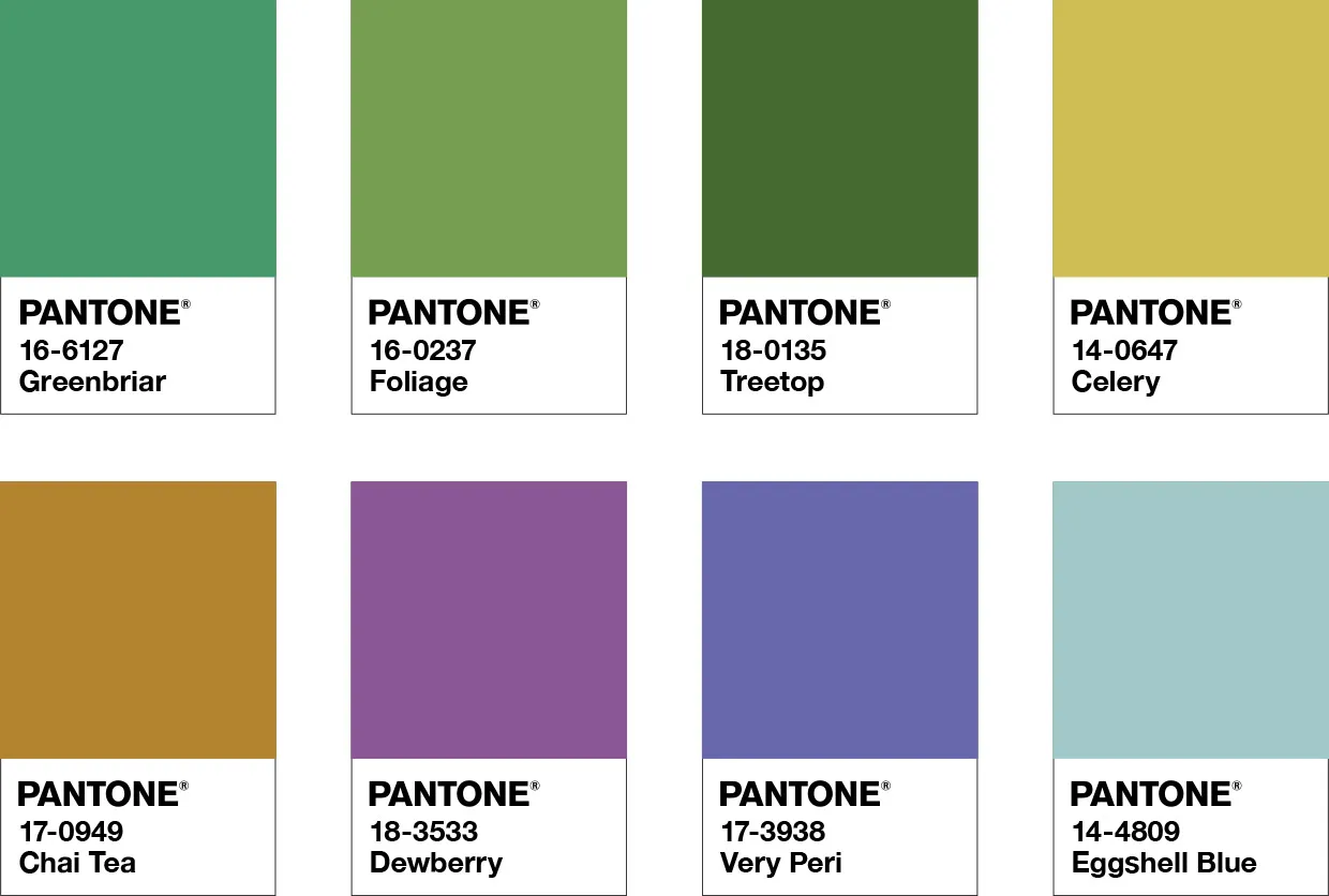 pantone palette well spring