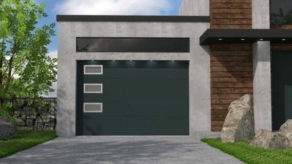 hublot porte de garage en alu inox