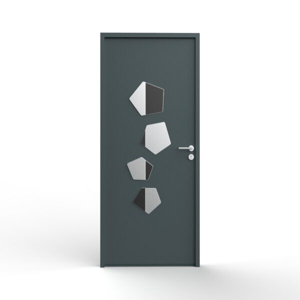 CASSIOPEE- Décoration porte de garage - Tous types de portes - alu inox