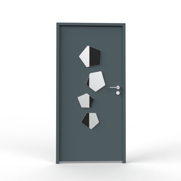 CASSIOPEE- Décoration porte de garage - Tous types de portes - alu inox