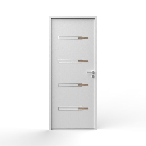 SAM - Kit déco pour porte entrée - Décor alu à coller - Tous types de portes