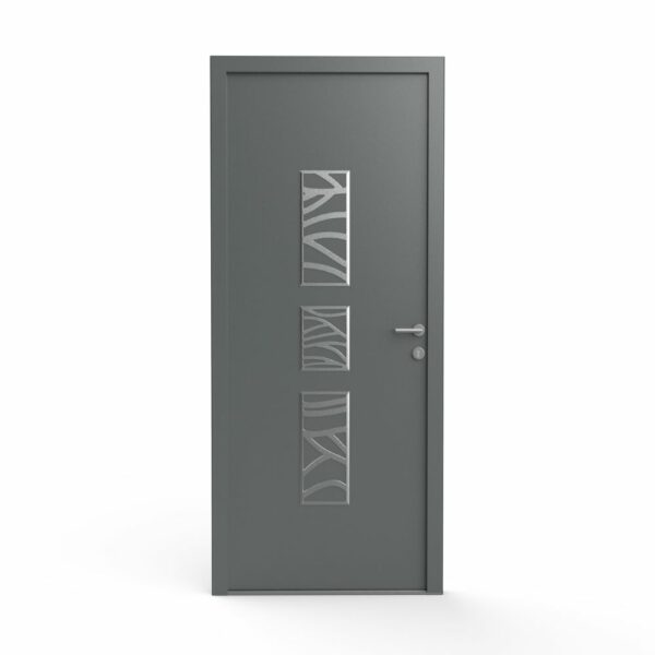 JADE - Décor de porte alu inox - Décoration porte intérieure et porte d'entrée – Image 3