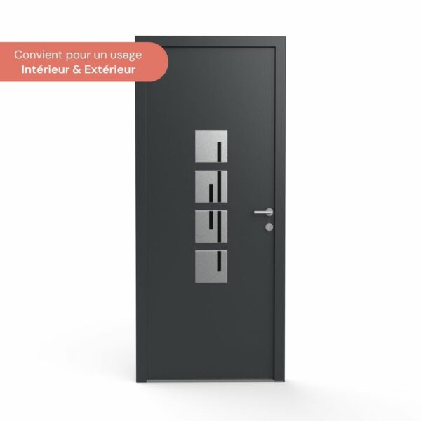 IIZII DECOR POUR PORTE ALU INOX MAEL