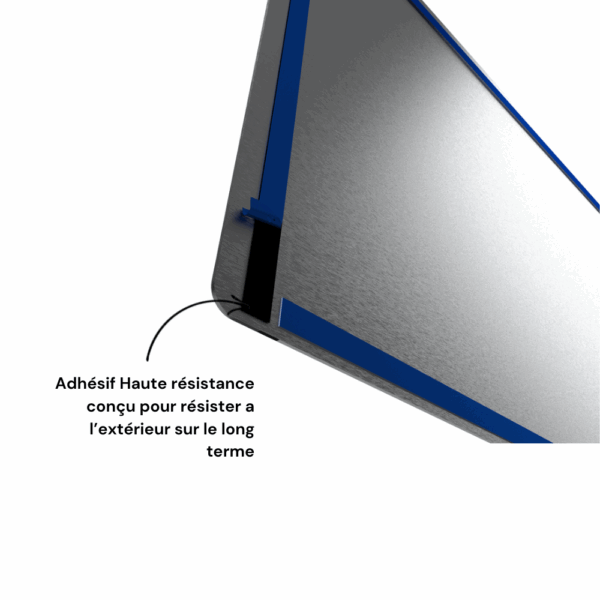 DECOR PORTAIL - Plaque 1460x300 mm - Alu inox brossé – Image 3
