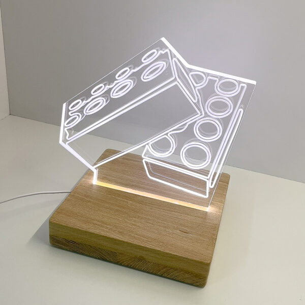 Lampe brique en chêne massif  - La collab' locale IIZII x La Brique Biachette – Image 5