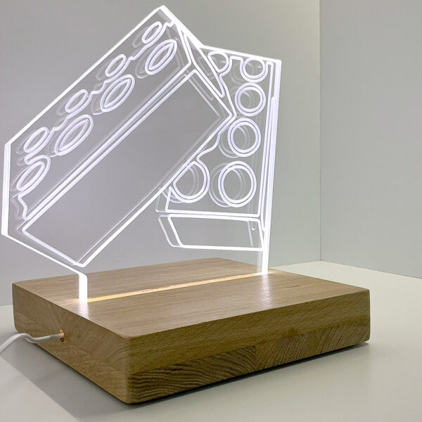 Lampe brique en chêne massif  - La collab' locale IIZII x La Brique Biachette – Image 4
