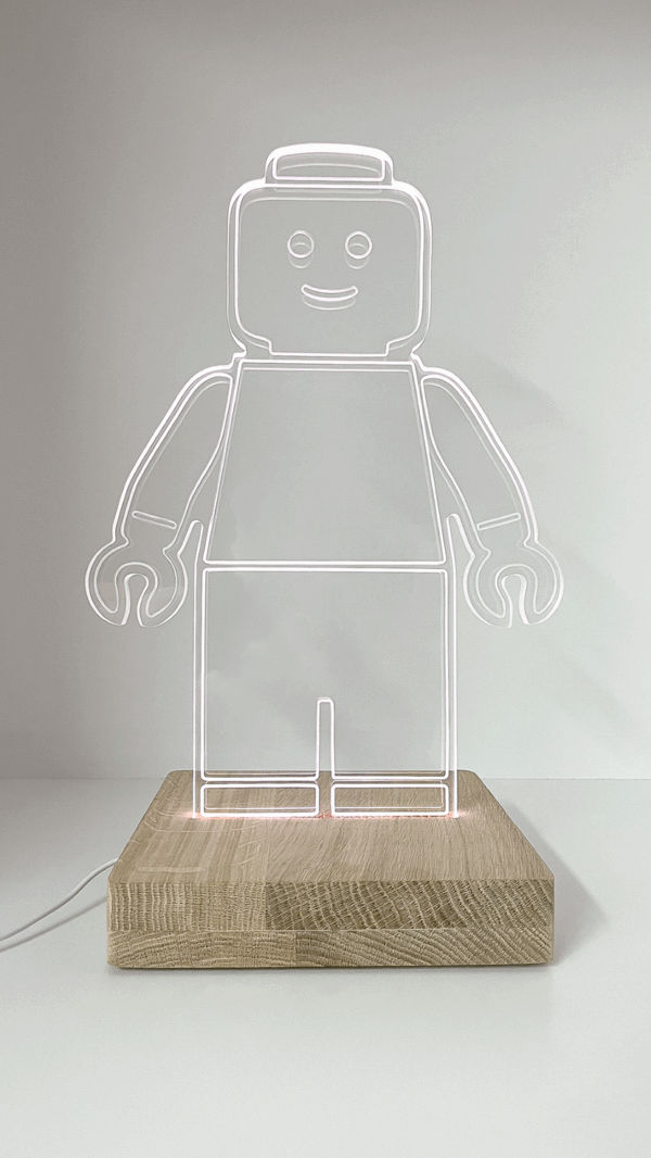 Lampe en chêne massif - La collab' locale IIZII x La Brique Biachette
