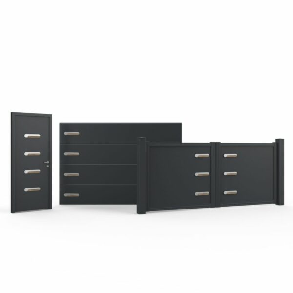ELYZO-DECOR PORTE ALU ASPECT BOIS