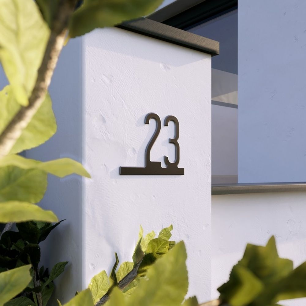 numero de maison moderne noir