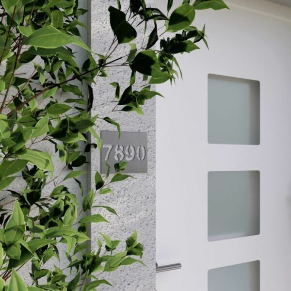 ZENORA - Plaque numéro de maison en métal - Plaque numéro de rue