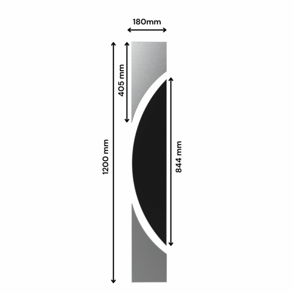 ELIX - Décor alu brossé pour porte d’entrée ou intérieure – Design moderne et lumineux – Image 5