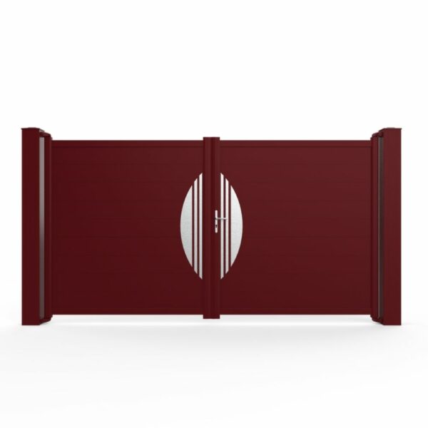 Kit de décoration MINIA à coller sur portail alu sans perçage