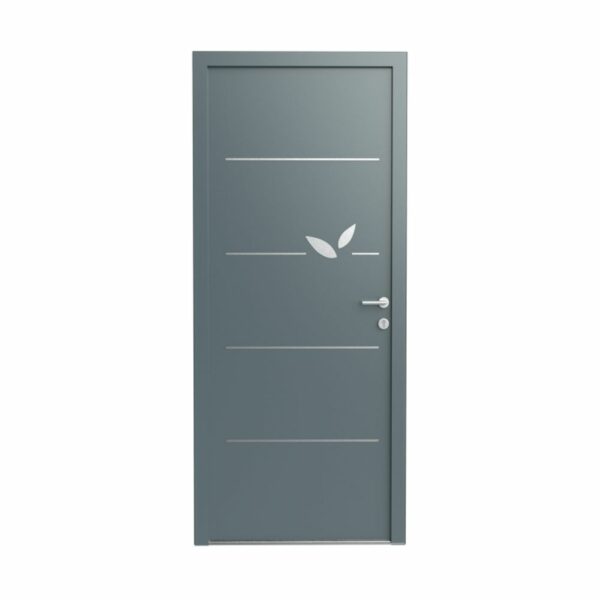 LINEA FEUILLAGE - Décor nature porte de maison - Décoration nature extérieure - Déco extérieure métal – Image 2