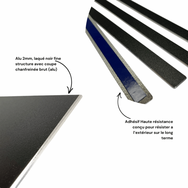 ALYRA - Kit déco pour porte - Baguettes aluminium laqué noir – Image 4