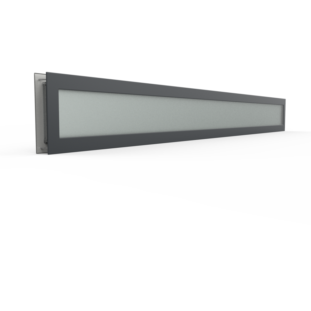 Hublot grande longueur sur-mesure - 200x2000mm - Laquage sur mesure