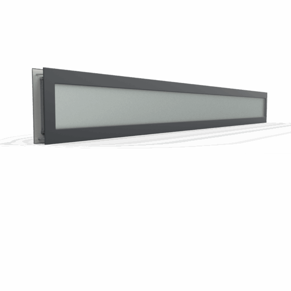 Hublot grande longueur sur-mesure - 200x2000mm - Laquage sur mesure