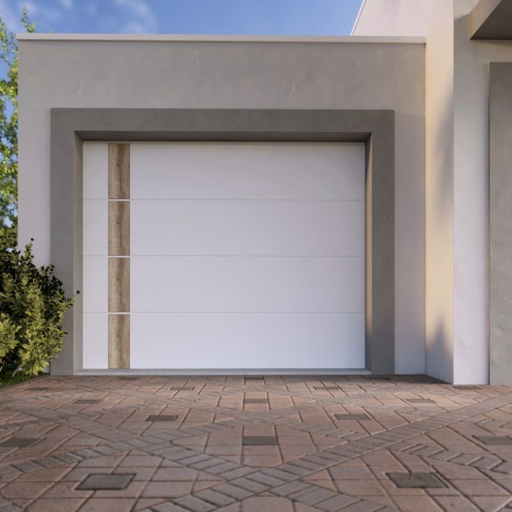 BASTIEN – Décor aspect bois naturel adhésif – Porte de garage sectionnelle, mono-rainurée – Image 3