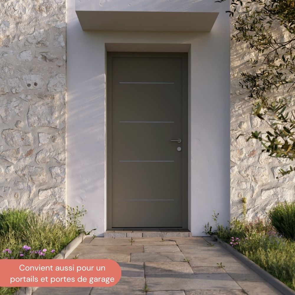 NINA – Décoration alu à coller porte 670x12mm – Tous types de portes – Image 3