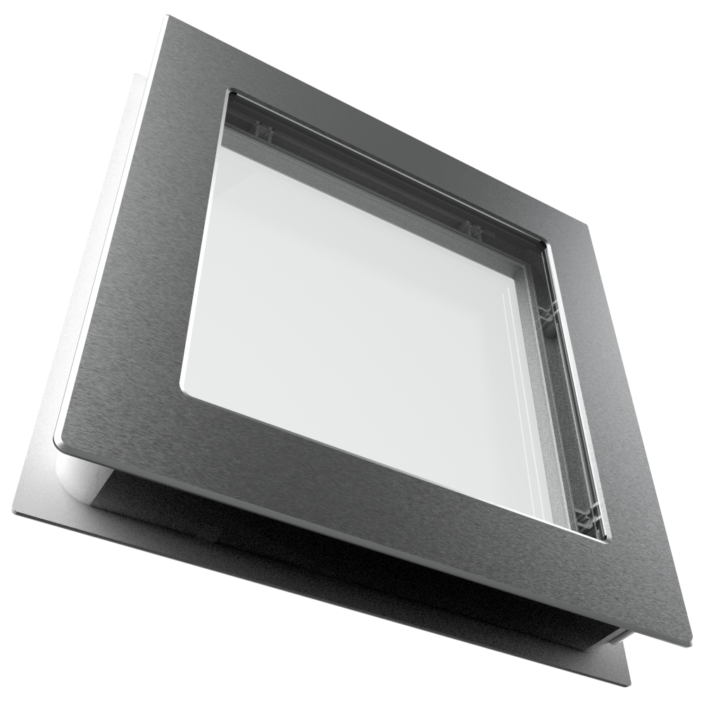 FIN DE SERIE - Lot de 4 Hublots Double Vitrage Clair – Pour Panneaux 40 mm (Portes de Garage & Intérieures)