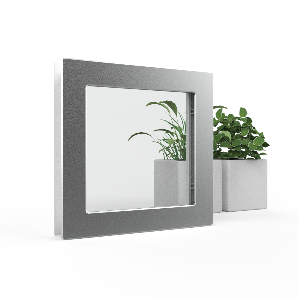 FIN DE SERIE - Lot de 4 Hublots Double Vitrage Clair – Pour Panneaux 40 mm (Portes de Garage & Intérieures)