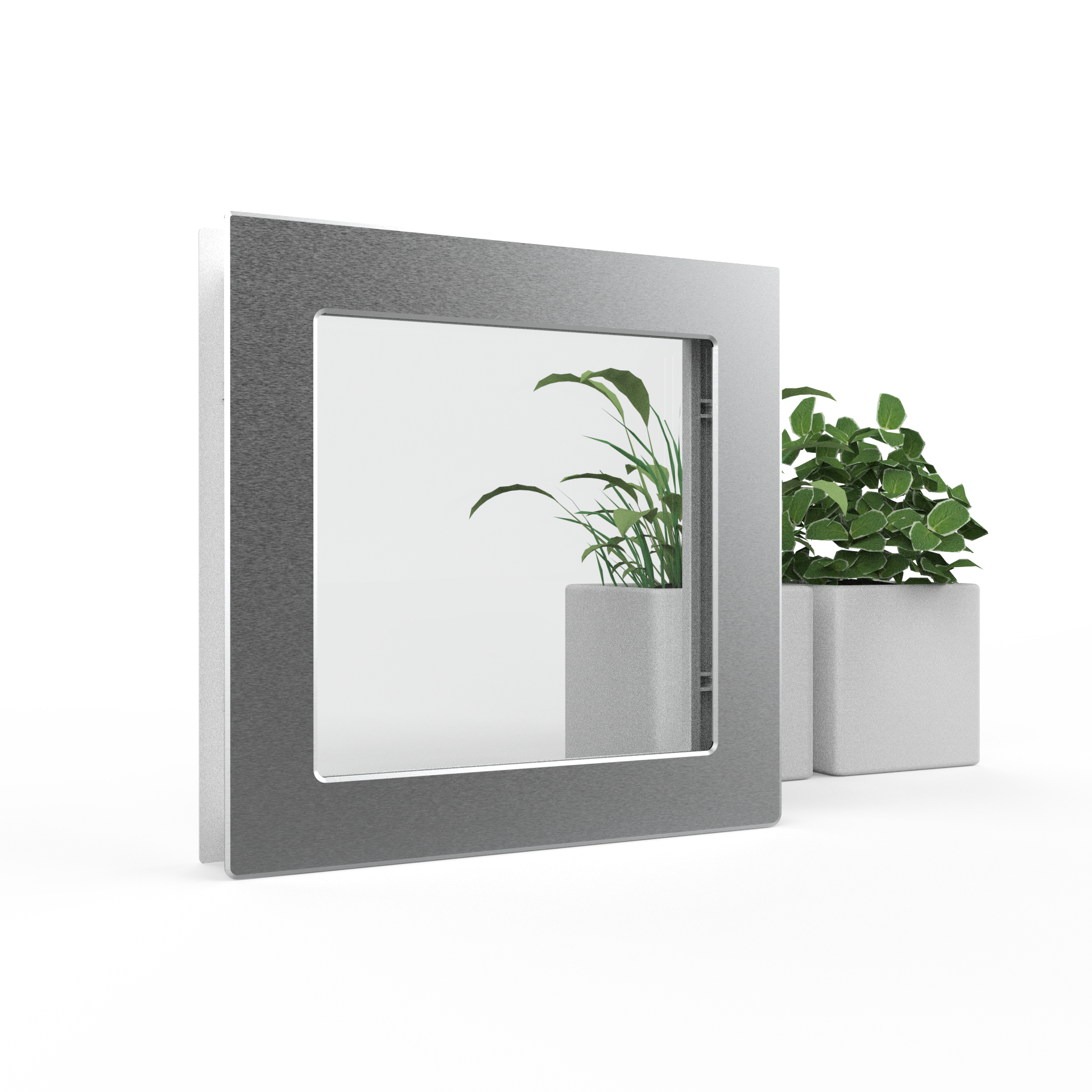 FIN DE SERIE - Lot de 4 Hublots Double Vitrage Clair – Pour Panneaux 40 mm (Portes de Garage & Intérieures)