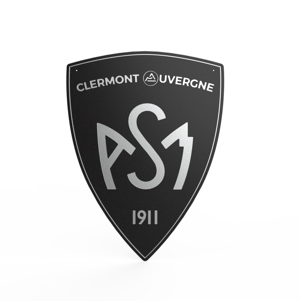 Déco Rugby - Alu laqué noir - H.900x677mm